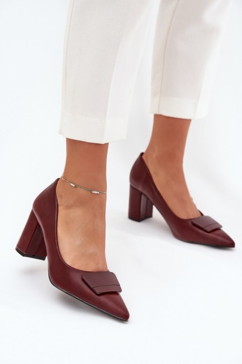 Czółenka Model Celira 55-A36 Bordo - Step in style Czółenka Model Celira 55-A36 Bordo - Step in style
