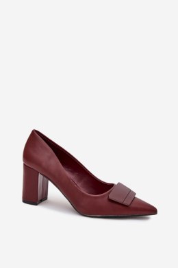 Czółenka Model Celira 55-A36 Bordo - Step in style
