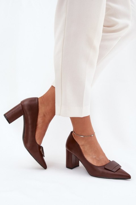 Czółenka Model Celira 55-A36 Brown - Step in style Czółenka Model Celira 55-A36 Brown - Step in style