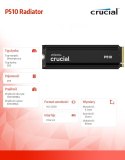 Dysk SSD P510 2TB M.2 NVMe Gen5 2280 10000/8700 radiator Crucial