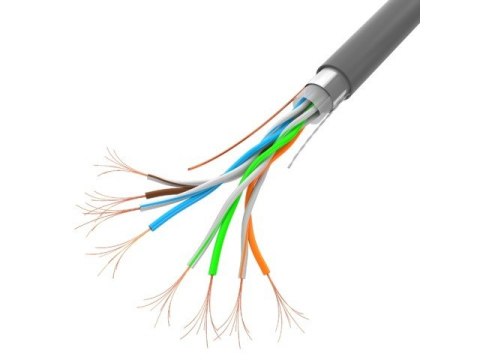 Kabel LAN FTP 100Mb/s 305m linka cca szary Lanberg