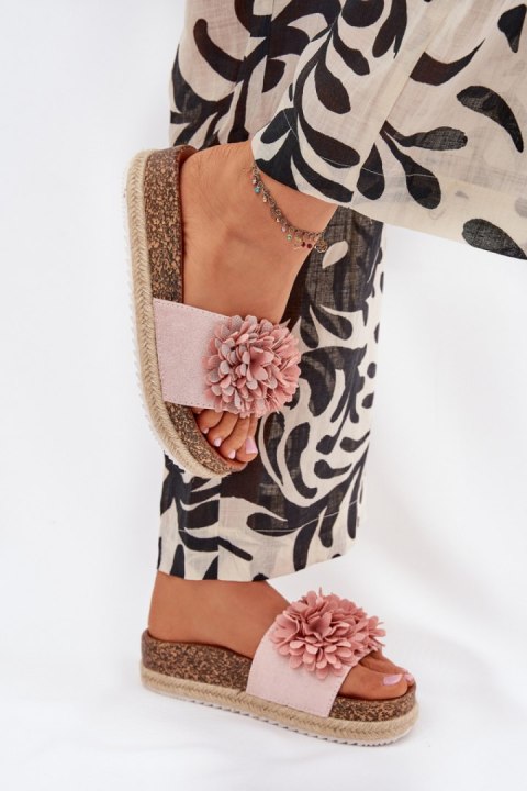 Sandał Klapki Model Tessara WD292 Pink - Step in style Sandał Klapki Model Tessara WD292 Pink - Step in style