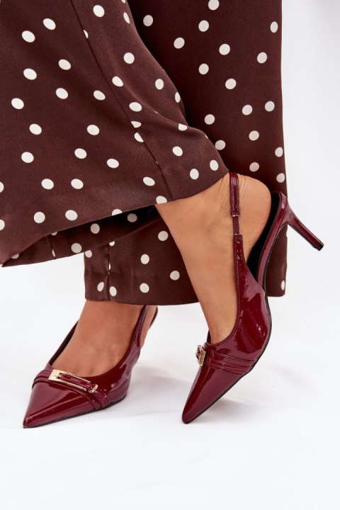 Szpilki Model Vivae P-1457 Bordo - Step in style Szpilki Model Vivae P-1457 Bordo - Step in style
