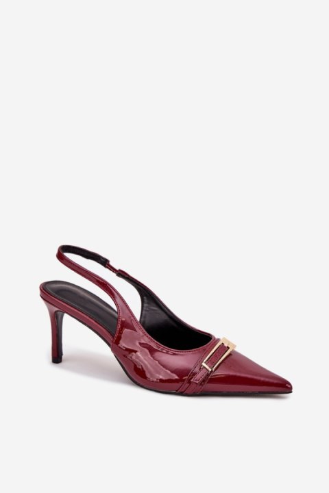 Szpilki Model Vivae P-1457 Bordo - Step in style Szpilki Model Vivae P-1457 Bordo - Step in style