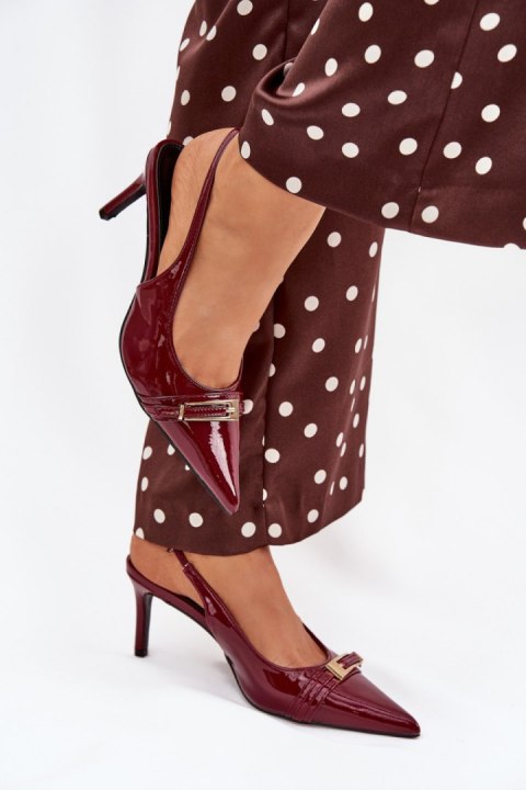 Szpilki Model Vivae P-1457 Bordo - Step in style Szpilki Model Vivae P-1457 Bordo - Step in style