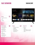 Telewizor 32 cale Smart webOS LG SLE 32S803B DVB-T/T2/C/S/S2 BT5 Sencor