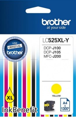 Tusz LC525XLY YELL 1300 do DCP-J100 DCP-J105 Brother