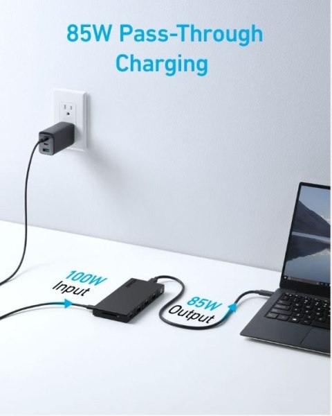 Hub 364 USB-C Dual Display 10w1 2x4K HDMI eth czarny Anker