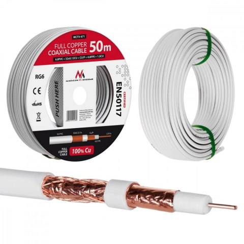 Kabel koncentryczny RG6 50m MCTV-471 Maclean