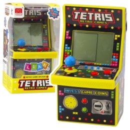 LEAN Toys Mini Automat Do Gry Tetris Retro 49 Gier 1676 Poziomów Żółty