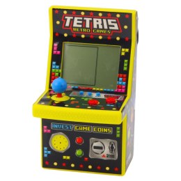 LEAN Toys Mini Automat Do Gry Tetris Retro 49 Gier 1676 Poziomów Żółty