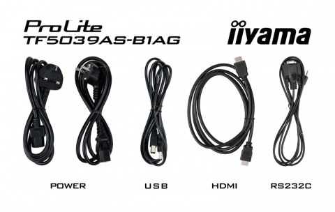 Monitor 50 cali TF5039AS-B1AG, VA,4K,HDMIx2,DP,RJ45,3xUSB,2x10W, ANDROID,24/7,IP65 IIYAMA