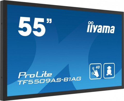 Monitor 55 cali TF5539AS-B1AG,IPS,4K,HDMIx2,DP,RJ45,3xUSB,2x10W, ANDROID,24/7,IP65 IIYAMA