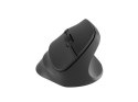 Mysz bezprzewodowa wertykalna Crake 2 2400 DPI Bluetooth 5.2 + 2.4GHz Czarna Natec