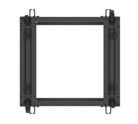Open rack 19" 12U 600x600-1100 regulowany czarny Lanberg