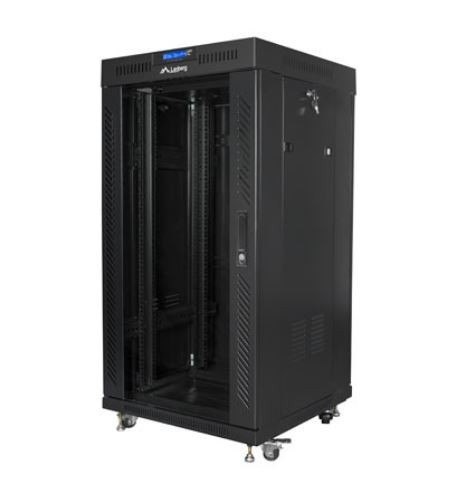 Szafa stojąca rack 19 cali 22U 600X600mm czarna LCD