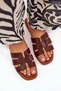 Sandał Klapki Model Mirona WD298 Dark Brown - Step in style