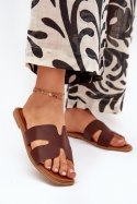 Sandał Klapki Model Salyra WD303 Dark Brown - Step in style