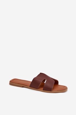 Sandał Klapki Model Salyra WD303 Dark Brown - Step in style