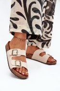 Sandał Klapki Model Vesina WD302 Beige - Step in style