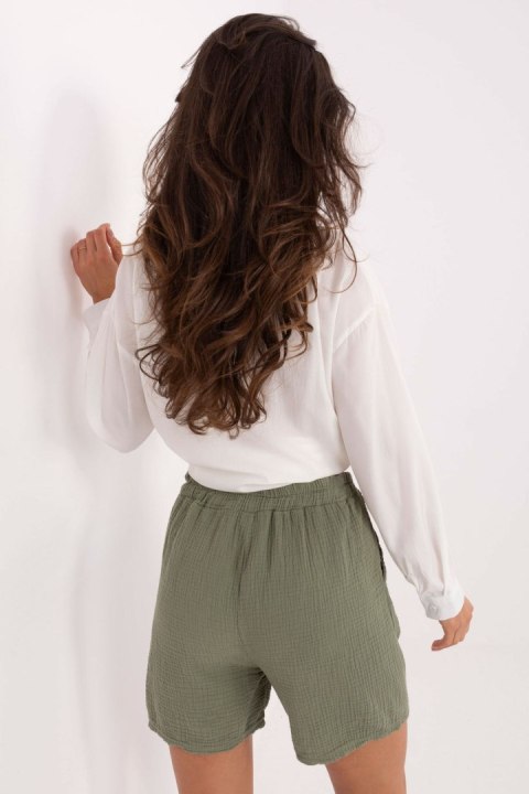 Szorty Damski Model MO-SN-9717.95 Khaki - Italy Moda Szorty Damski Model MO-SN-9717.95 Khaki - Italy Moda