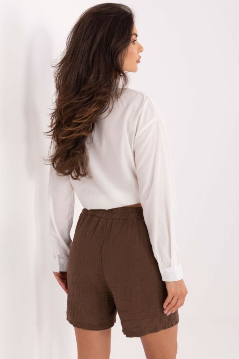 Szorty Damskie Model MO-SN-9717.95 Brown - Italy Moda Szorty Damskie Model MO-SN-9717.95 Brown - Italy Moda
