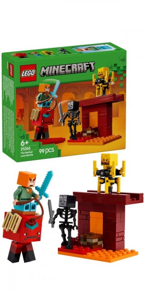 Klocki Minecraft 21266 Bitwa na moście Netheru LEGO