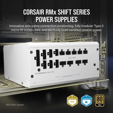 Zasilacz RM750X SHIFT 80+ GOLD ATX WHITE Corsair Zasilacz RM750X SHIFT 80+ GOLD ATX WHITE Corsair