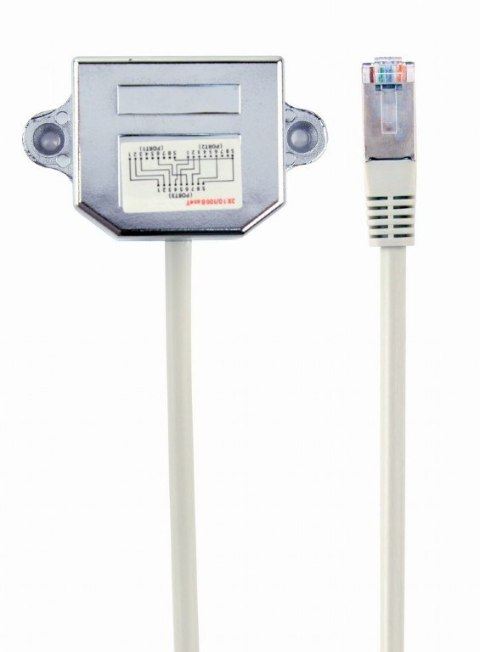 Adapter rozdzielacz LAN RJ-45/2XRJ-45 FTP Gembird