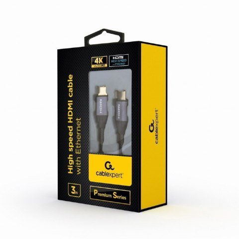 Kabel HDMI high speed z ethernet Premium 3m Gembird