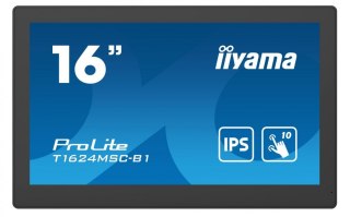 Monitor 15.6 cali T1624MSC-B1 IPS,poj.10pkt.450cd,24/7,media player,6H IIYAMA