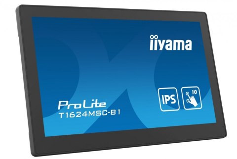 Monitor 15.6 cali T1624MSC-B1 IPS,poj.10pkt.450cd,24/7,media player,6H IIYAMA