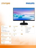 Monitor 27 273V7QJAB IPS HDMI DP Głośniki Philips