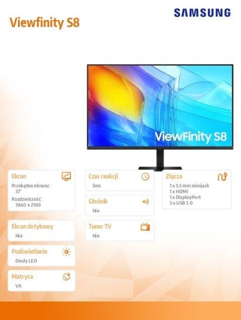 Monitor 37 cali LS37D800EAUXEN Samsung Monitor 37 cali LS37D800EAUXEN Samsung