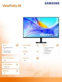 Monitor 37 cali LS37D800UAUXEN Samsung