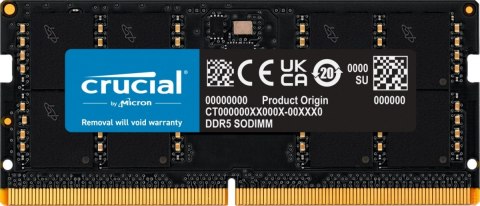 Pamięć do notebooka DDR5 SODIMM 48GB/5600 CL46 (16Gbit) Crucial