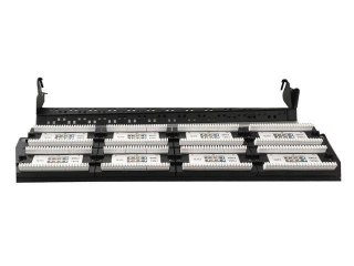Patch Panel 48 Portów 19'' Kat.6 z funkcją organizacji kabli czarny Gembird