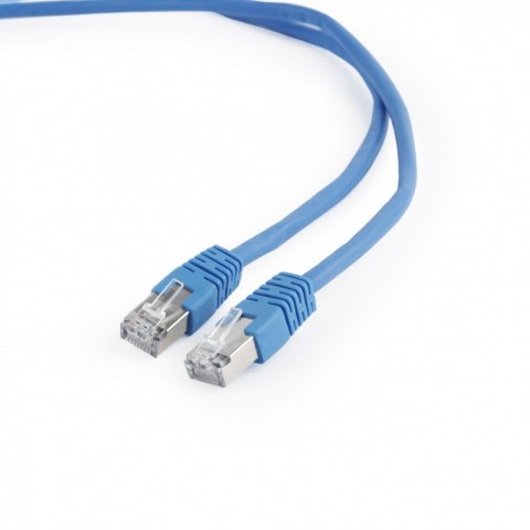 Patch cord ekranowany FTP kat.6 osłonka zalewana 3M niebieski Gembird