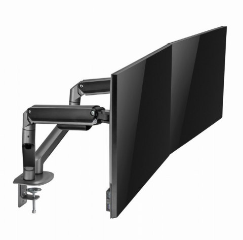 Ramię biurkowe na 2 monitory 17-32 cali 9kg szare Gembird