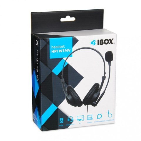 Słuchawki biurowe z mikrofonem HPI W1MV IBOX