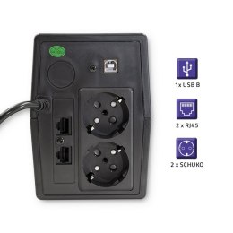 Zasilacz awaryjny UPS | 450VA | 240W | LCD | USB | RJ45 Qoltec