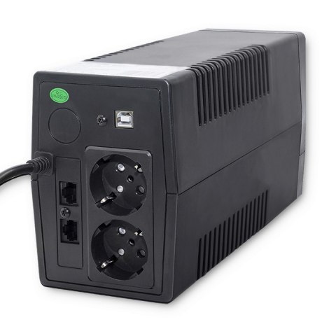 Zasilacz awaryjny UPS | 450VA | 240W | LCD | USB | RJ45 Qoltec Zasilacz awaryjny UPS | 450VA | 240W | LCD | USB | RJ45 Qoltec