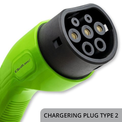 Mobilna ładowarka do samochodu elektrycznego EV z regulacją 2w1 Typ2 | 11kW | 3 Fazy | CEE 5 PIN | LCD | Przenośna | Wallbox | Qoltec Mobilna ładowarka do samochodu elektrycznego EV z regulacją 2w1 Typ2 | 11kW | 3 Fazy | CEE 5 PIN | LCD | Przenośna | Wallbox | Qoltec
