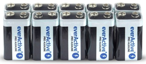 Bateria alkaliczna R9/6LR61 9V PRO ALKALINE, Opakowanie 10 szt. EverActive Bateria alkaliczna R9/6LR61 9V PRO ALKALINE, Opakowanie 10 szt. EverActive