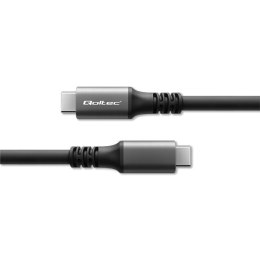 Kabel USB4 Ultra-Fast | USB-C PD 240W | Thunderbolt 3/4 | 4K | 40Gb/s | 1m | Czarny Qoltec
