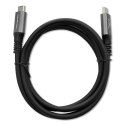Kabel USB4 Ultra-Fast | USB-C PD 240W | Thunderbolt 3/4 | 4K | 40Gb/s | 1m | Czarny Qoltec