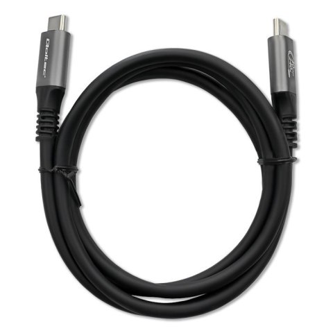 Kabel USB4 Ultra-Fast | USB-C PD 240W | Thunderbolt 3/4 | 4K | 40Gb/s | 1m | Czarny Qoltec Kabel USB4 Ultra-Fast | USB-C PD 240W | Thunderbolt 3/4 | 4K | 40Gb/s | 1m | Czarny Qoltec