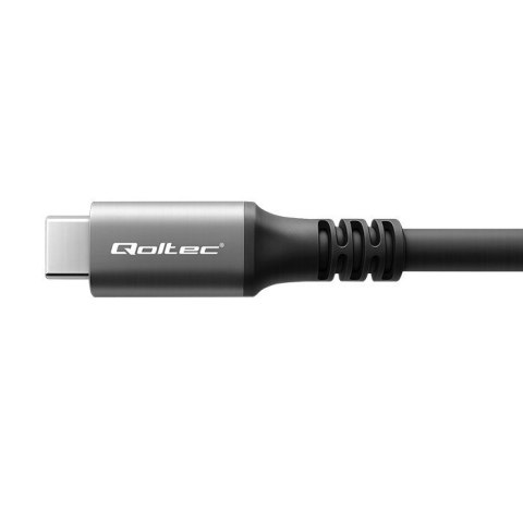 Kabel USB4 Ultra-Fast | USB-C PD 240W | Thunderbolt 3/4 | 4K | 40Gb/s | 1m | Czarny Qoltec Kabel USB4 Ultra-Fast | USB-C PD 240W | Thunderbolt 3/4 | 4K | 40Gb/s | 1m | Czarny Qoltec