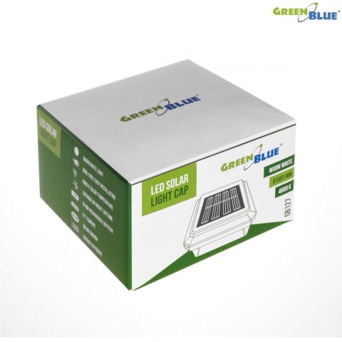Lampa solarna na słupek LED 80x80 GB127 Daszek kopertowy GreenBlue Lampa solarna na słupek LED 80x80 GB127 Daszek kopertowy GreenBlue