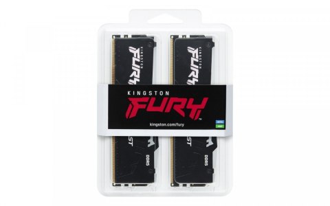 Pamięć DDR5 Fury Beast RGB 32GB(2*16GB)/5600 CL36 czarna EXPO Kingston
